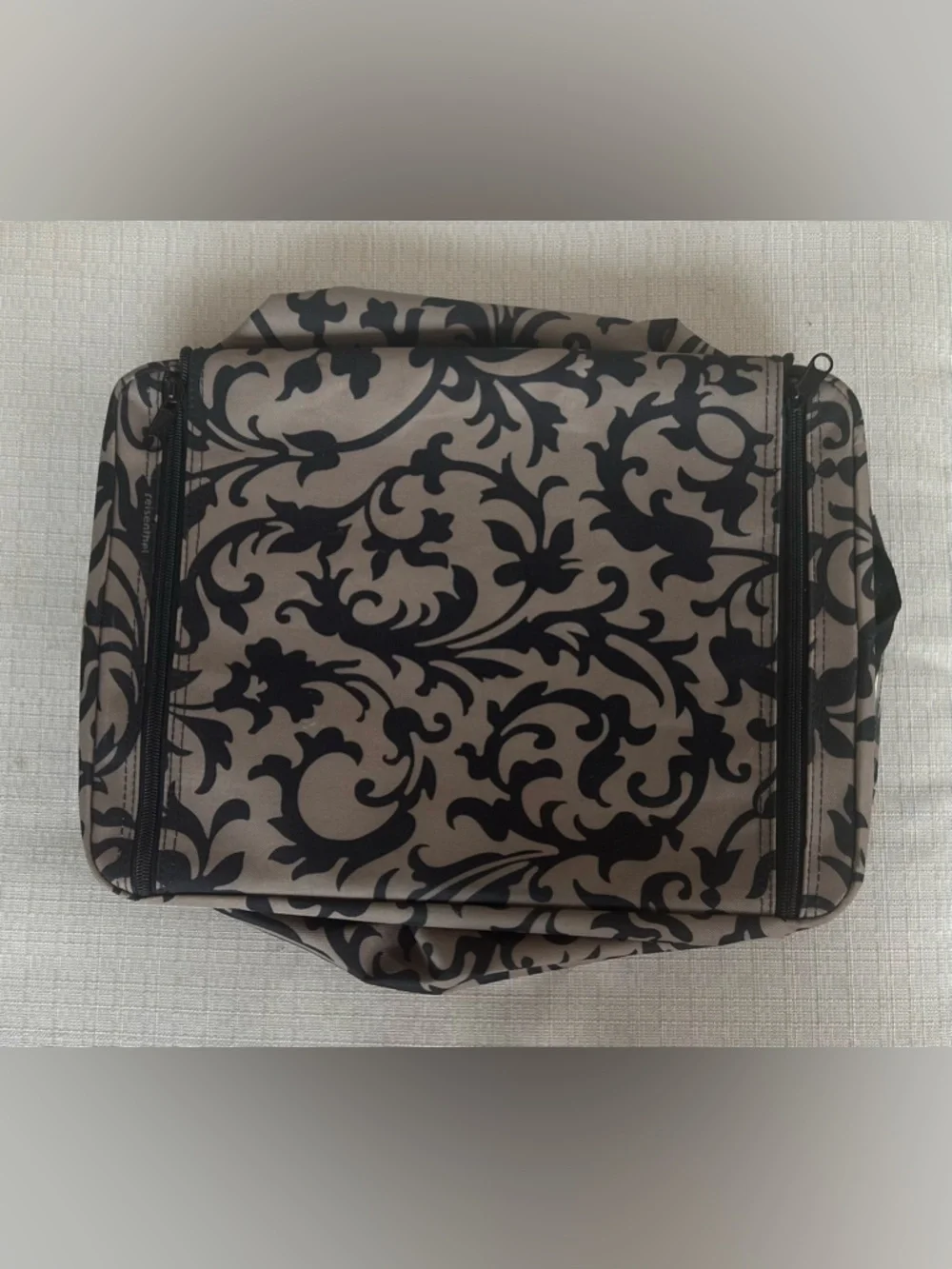 Reisenthel Small Baroque Marble Storage Organizer in Black and Taupe